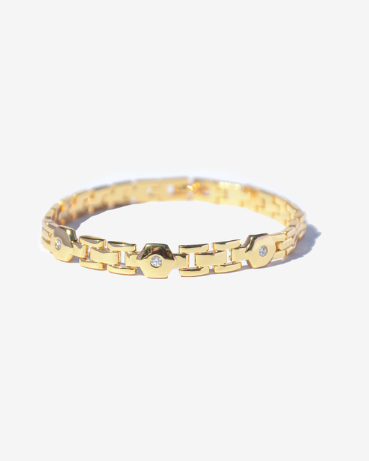 PULSERA CADENA BAÑO DE ORO 18 K